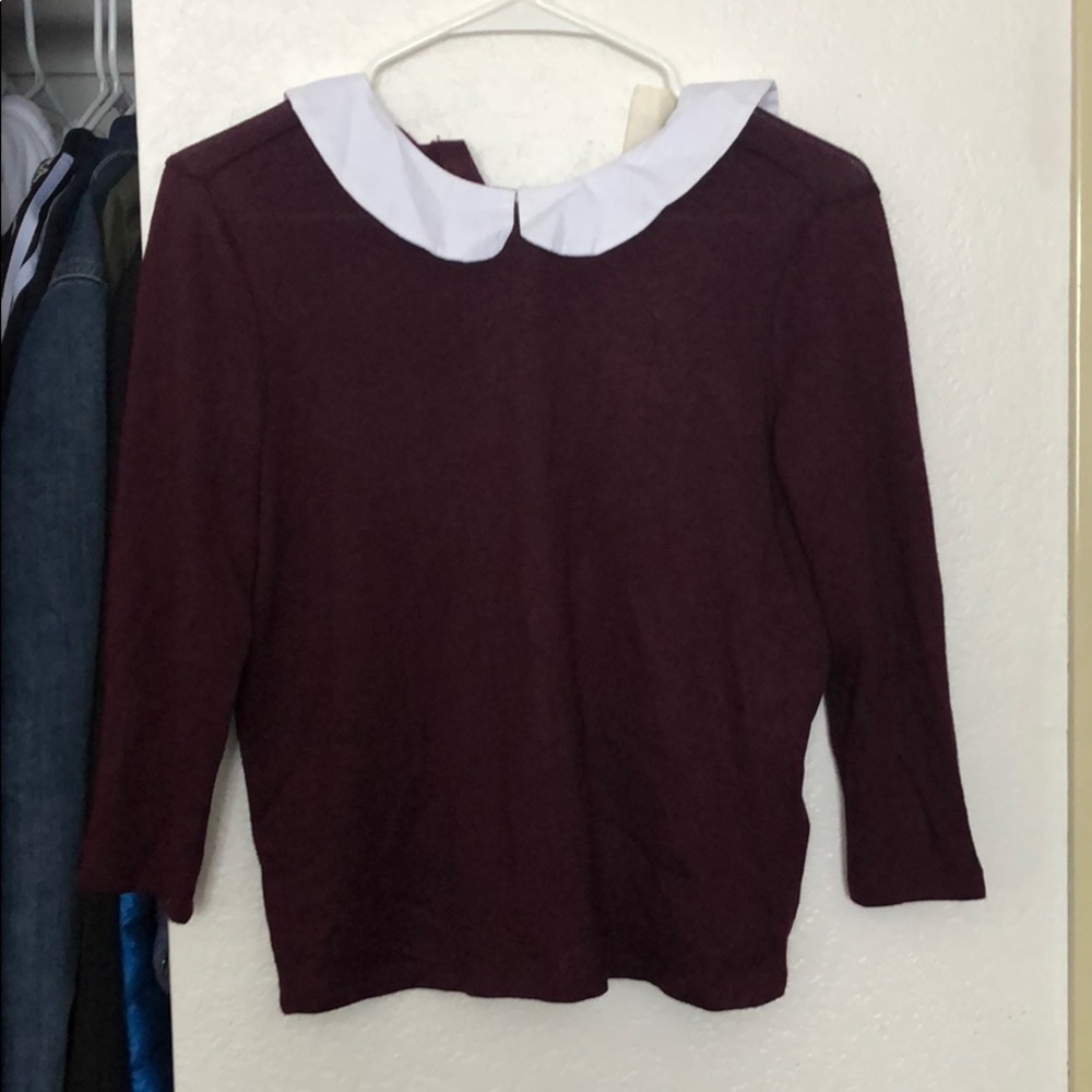 Burgundy sweater